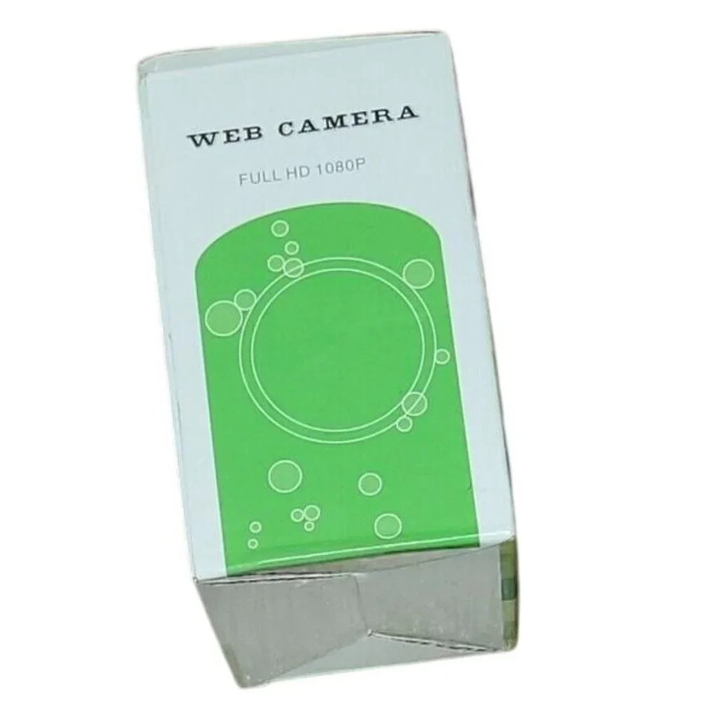 Full HD 1080P Web Camera Noise-Isolating Microphone Clip Laptops LCD Monitors